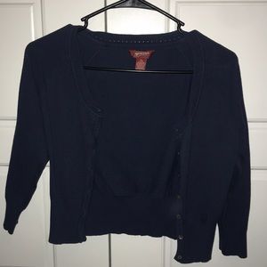 Size extra large juniors navy blue cardigan